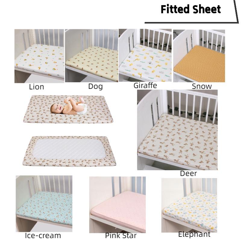 Multi-piece Baby Crib Bedding Set, Four-season Use, Pure Cotton Fabric, Available In Multiple Cute Designs