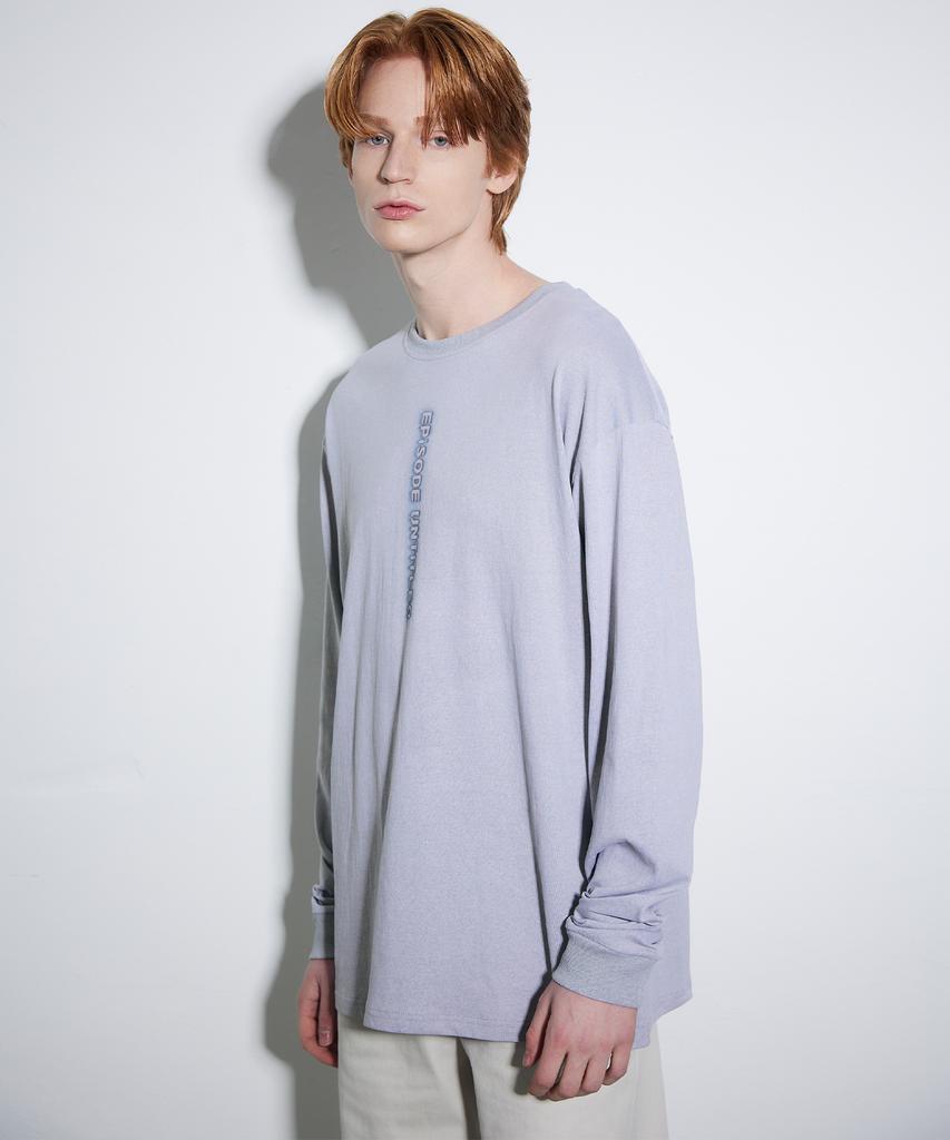 EPISODE UNTITLED Printing Patch Pigment Long Sleeves_Sand