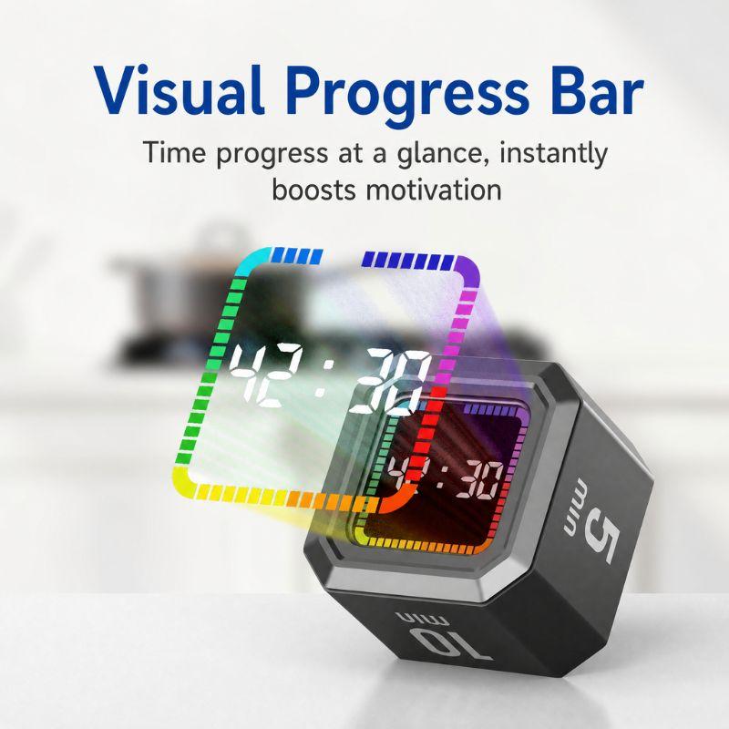 Silent Gravity Flip Visual Timer Digital Countdown Reminder Self Discipline Fitness Timer Baking Study Counter3