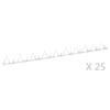 VidaXL Wall Stakes 25 Pcs Steel 1 M