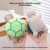 1PC Cute cartoon turtle bath ball, bath flower ball, super soft bath ball, essential for girls and children, bath foam cotton