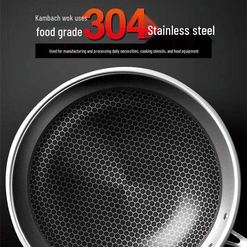 Kangbach 304 Triple-Ply Stainless Steel Wok Set
