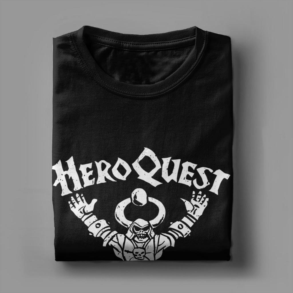 Heroquest Roleplay Game 90s RPG Men T Shirts Cartoon Cool Tees Short Sleeve Crewneck T-Shirt Pure Cotton Printed Tops