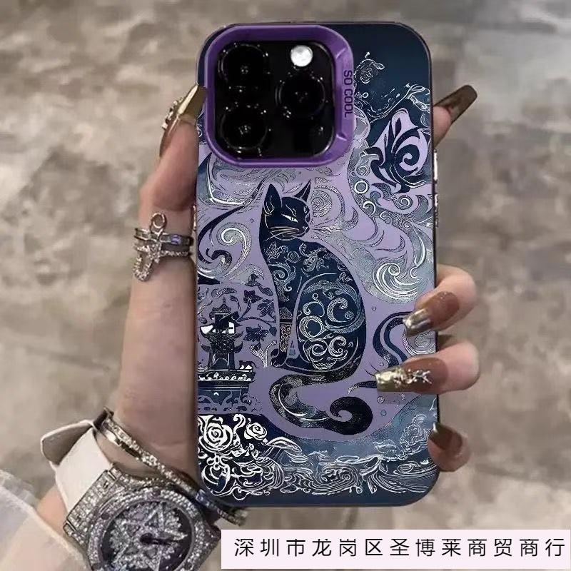The new Tengtu cat is suitable for iphone16 mobile phone case Apple 15promax/14 anti-drop 13pro12/11x.