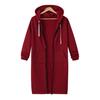 Zip Up Hoodies for Women Oversized Fleece Long Tunic Hooded Sweatshirt Fall Winter Casual