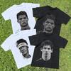 Cristiano Ronaldo Neymar Lionel Messi Football Superstar Portrait Printed Tee Men Women Cotton Loose Casual Short Sleeve Tshirts