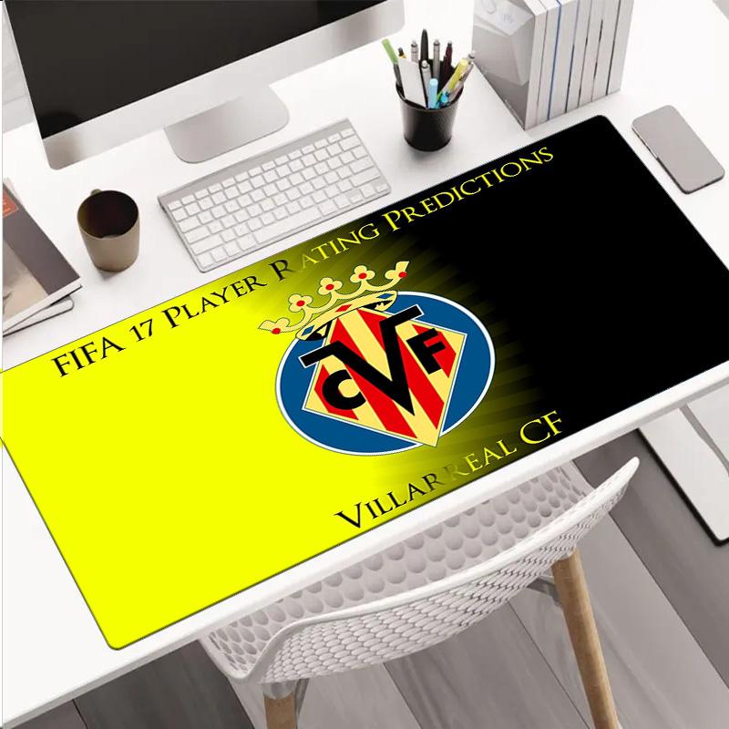 Club Vill-arreal Crest Design Mouse Pad, Rubber Base, Mouse Pad for Gamers and Office Use, Gaming Desk , Easy To Clean Mat Christmas Fan Gifts