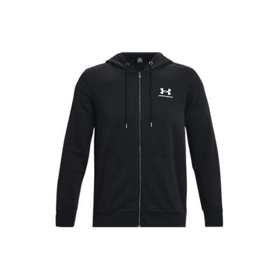 Unifarbenes Logo Print Full Zip Hoodie Herren Hoodie Schwarz 1373881-001