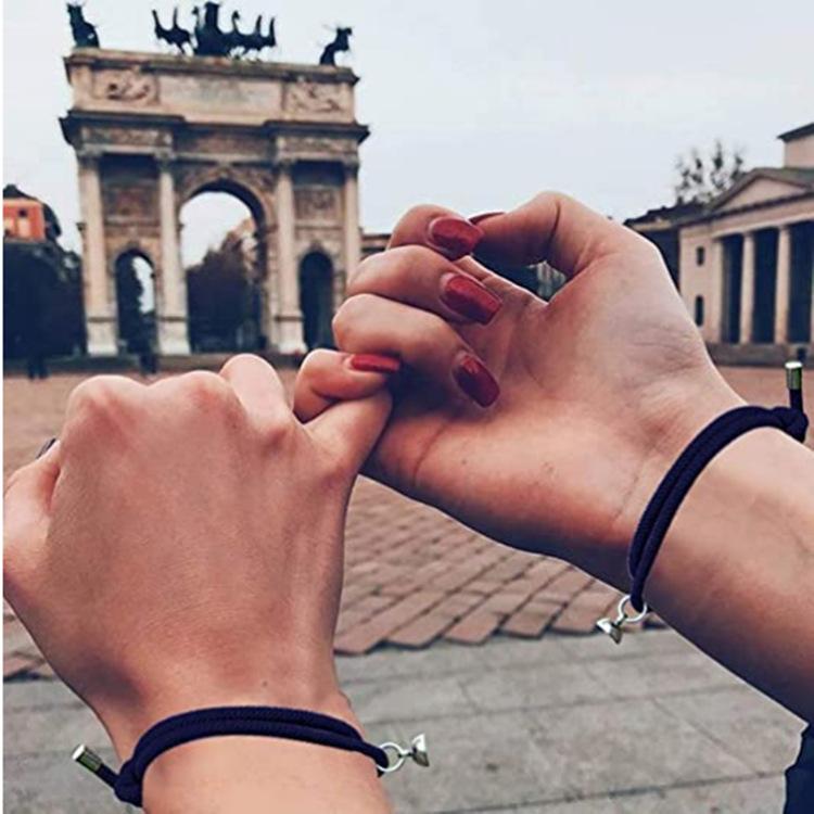 Men'S And Women'S Hand Ropes, Sun And Moon Couple Bracelets, A Pair Of Summer Simple And Creative Sun, Moon And Stars, Mori Series Weaving Handmade