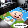 Custom Name Coco-melon Happy Journey Carpet, Chair Rug,Area Rug for Office Bedroom living rooms bedroom, Doormat decor Christmas fan gifts