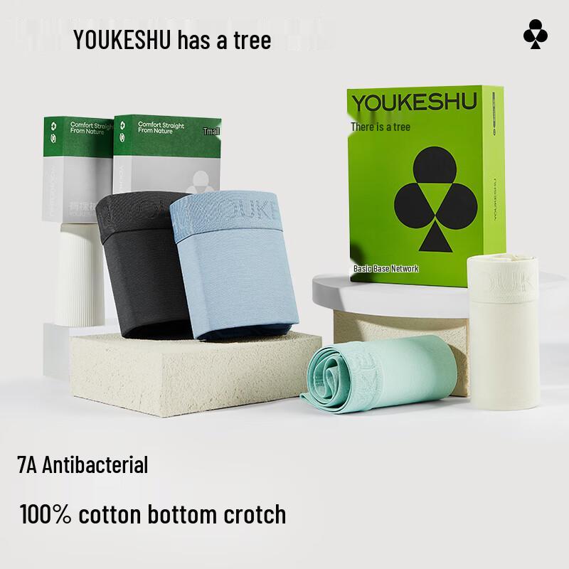 

Мужские антибактериальные боксеры-брифы Youkeshu 7A из лиоцелла 3XL