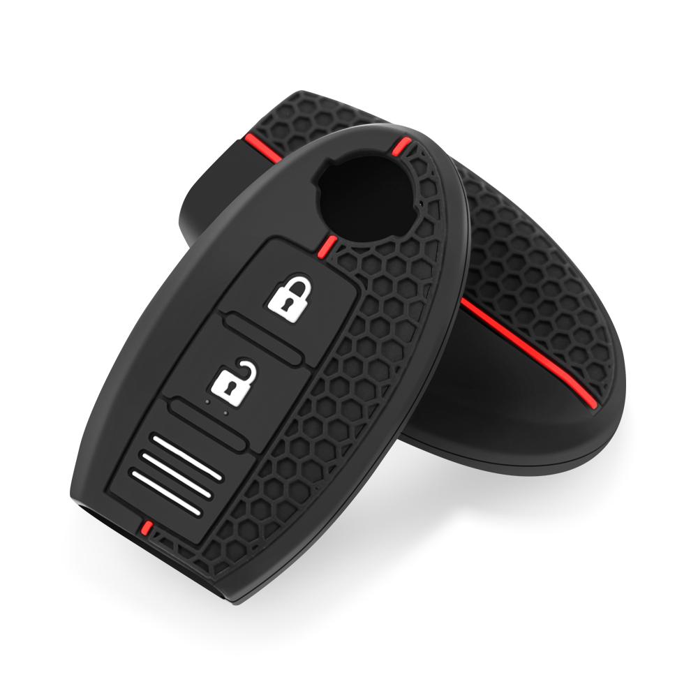 Silicone Key Case For Nissan Tiida Qashqai J11 J10 Micra Kicks Altima X-Trail Fuga Navara Leaf Note Sentra Murano Car Key Cover