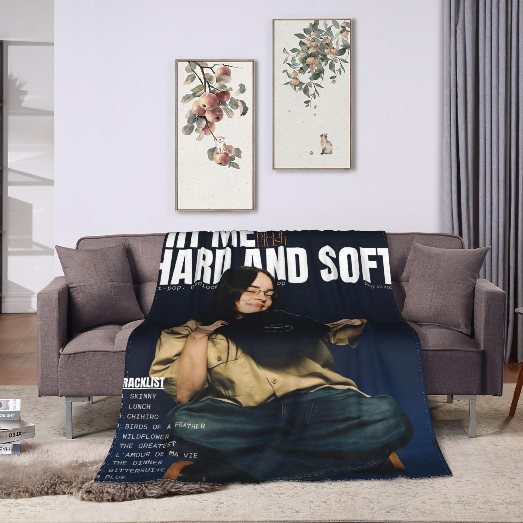 

Aesthetic Bootleg B-Billies Eilish Hip Hop Blankets Fleece Winter Multifunction Soft Throw Blanket for Bed Car Rug Piece 30x40in