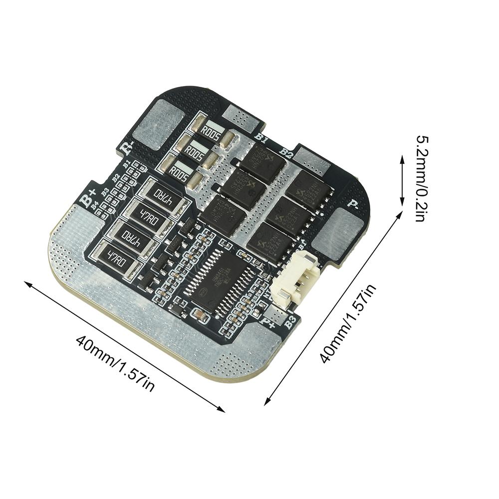 4S 60A 21700 BMS Lithium Battery Protection Board with Balancing 3.7V Series 18650 Protection Battery Protection Board