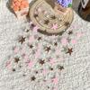 Pentagram Nail Stickers Self Adhesive Irregular Star Nail Decals DIY Nail Art Accessories for Beginner Salon Use