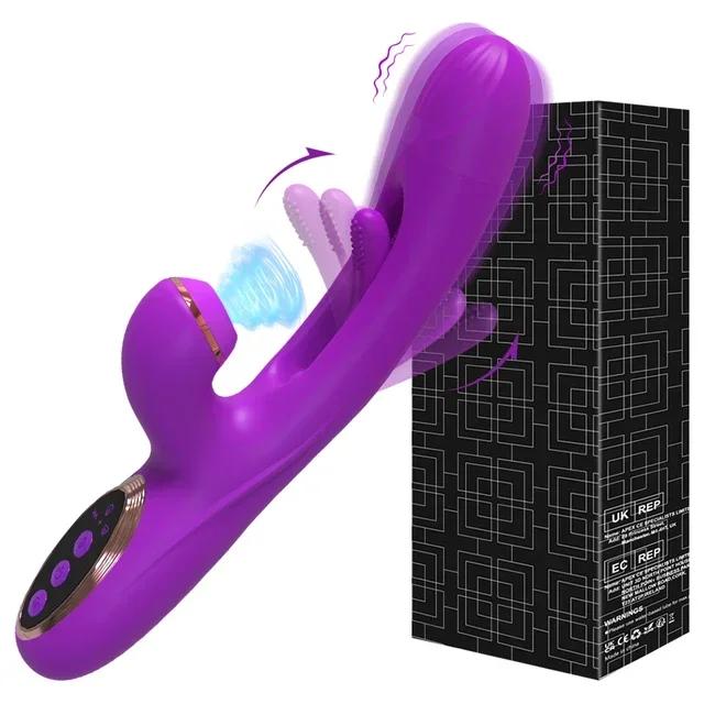 Rabbit Patting Dildo Vibrator For Women Clitoris Clit Sucker Stimulator Vagina Massager Female Sucker Vibrator Adults Sex Toy