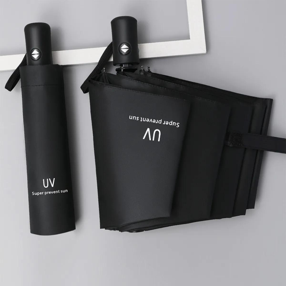 

Автоматический складной зонт с 8 спицами - Компактный, легкий, прочный, защита от ультрафиолета - зонт от дождя и солнца, автоматический солнцезащитный козырек