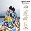 1pc Beauty and the Beast Blanket Home Decor, Couch Throw Blanket, Outdoor, Gift for Her, Flannel Throw, Bedroom, Living Room, Travel