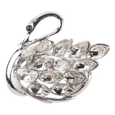 Swan Brooch for Women Crystal Elegant Swan Bird Brooch Pins Jewelry for Ladies Banquet Wedding