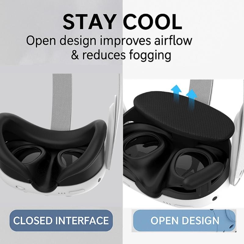 Adjustable VR Headset Face Cushion Sweatproof Design Easy Clean for VR Headset Face Cover Pad