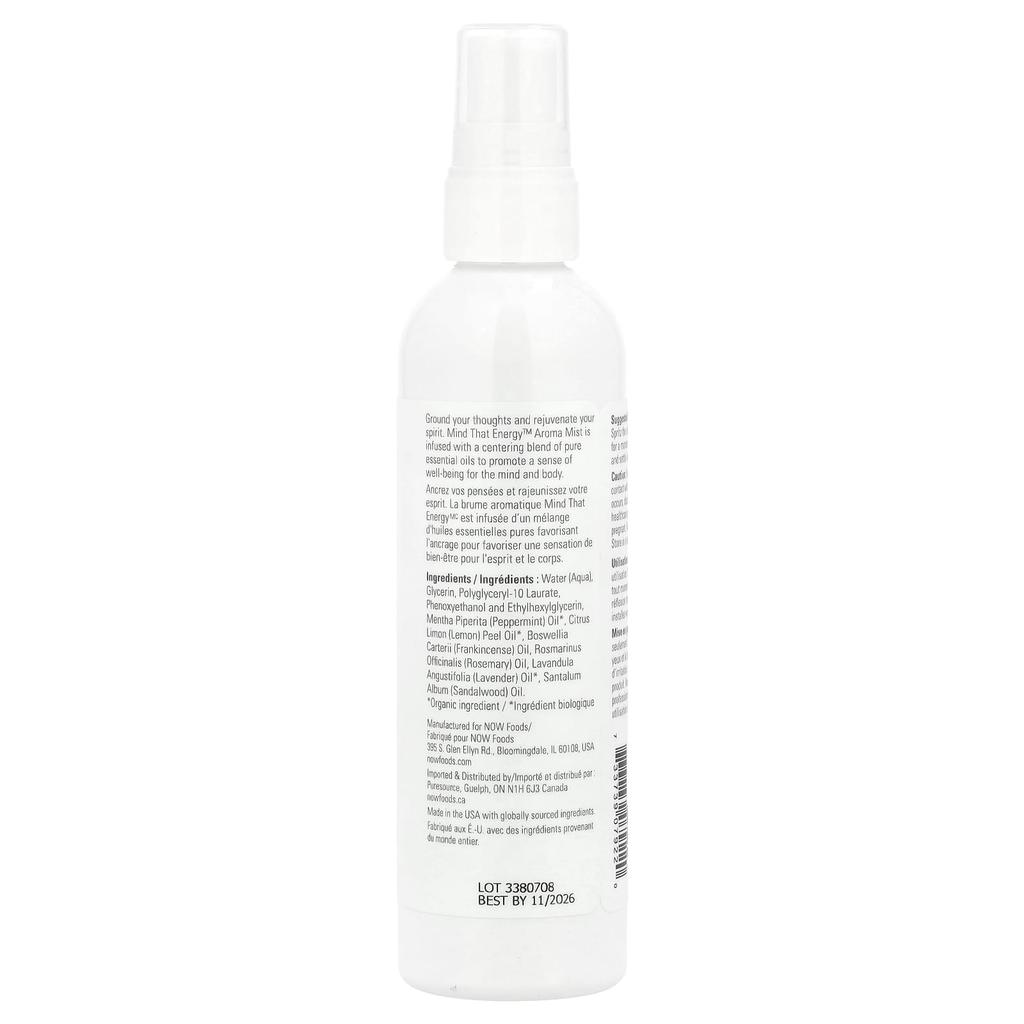 Essential Oils, Mind It Energy™ Aroma Mist, 118 Ml (4 Fl Oz)