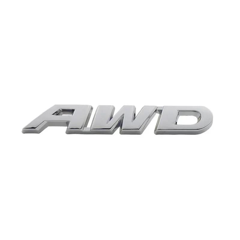 3D Premium AWD 4 Wheel Drive SUV Off Road car Hood Fender trunk Rear Bonnet Nameplate Emblem Badge Sticker for SUV Off Road V6