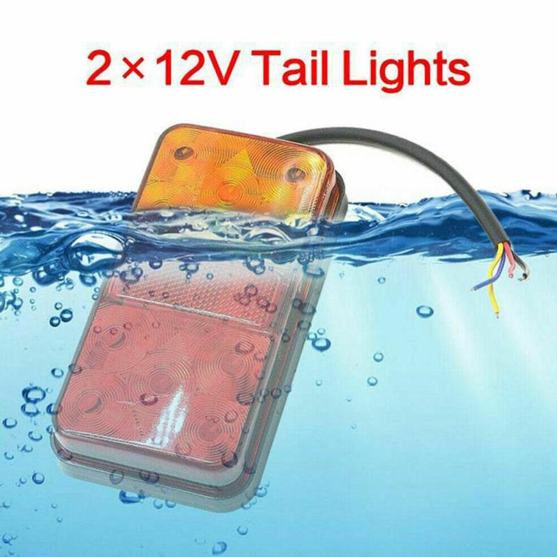 Car Led Tail Turn Signal Ultra Bright 12/24V Brake Reverse Lamp For Pickup Truck Trailor Rear Lamp Waterproof