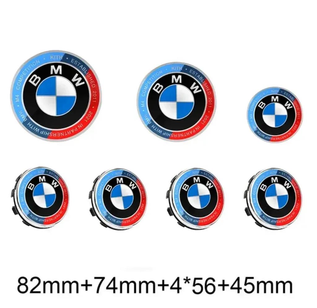Per BMW Hot 2025 7 Pezzi Emblema Distintivo Cofano Anteriore Posteriore Bagagliaio Auto Per Edizione del 50° Anniversario E36 E46 E53 E90 E60 E93 E87 G01 G20 X3