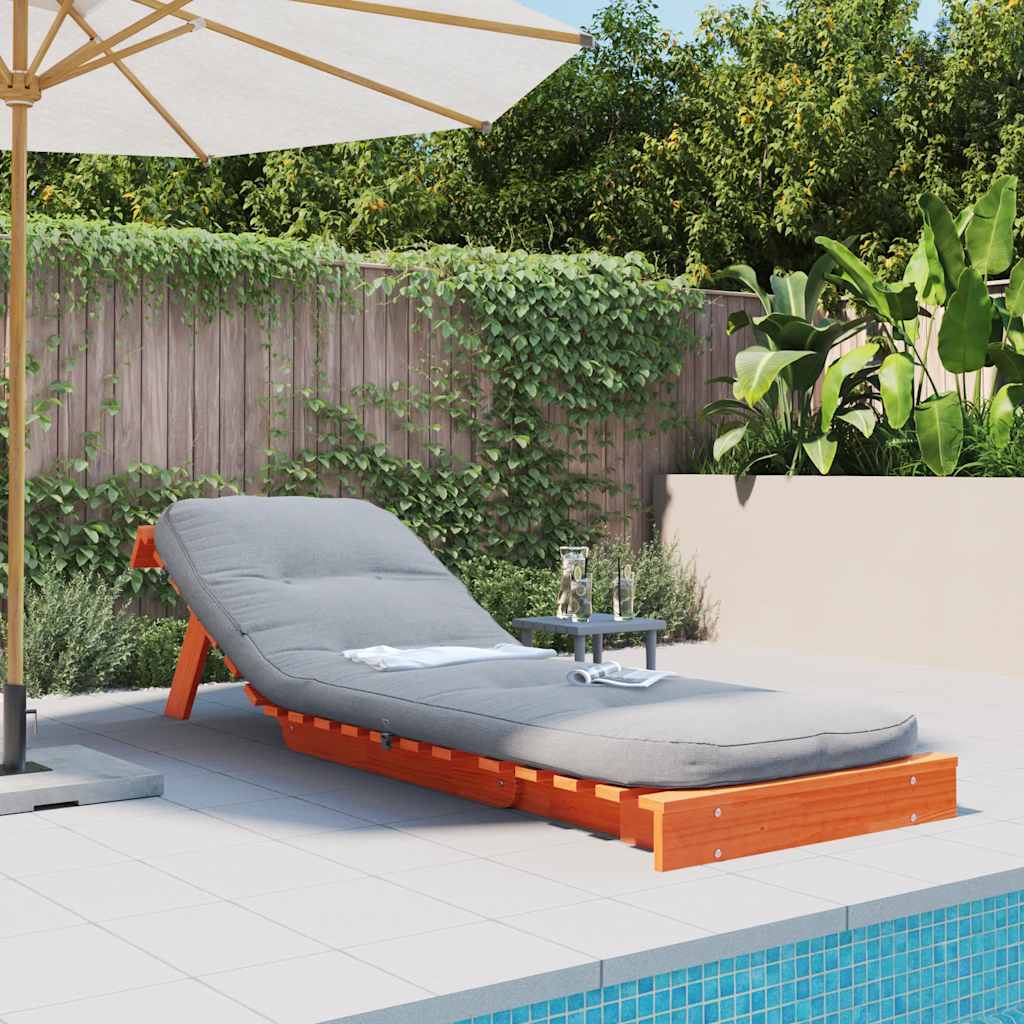 Vidaxl Sofa Rozkładana Futon, Z Materacem, Woskowy Brąz, 70X206X11 Cm