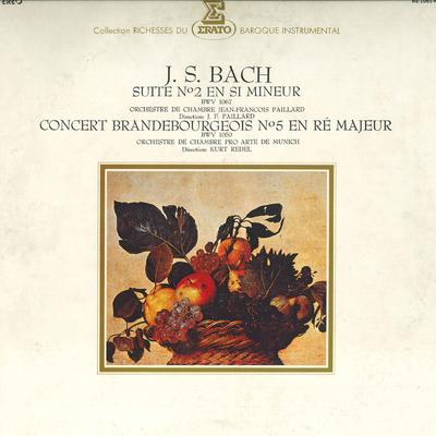 LP Record JEAN-FRANCOIS PAILLARD , KURT REDEL - Bach: Orchestral Suite No. 2 / Bran RE1061RE ERATO 1973 Japan Classical Used
