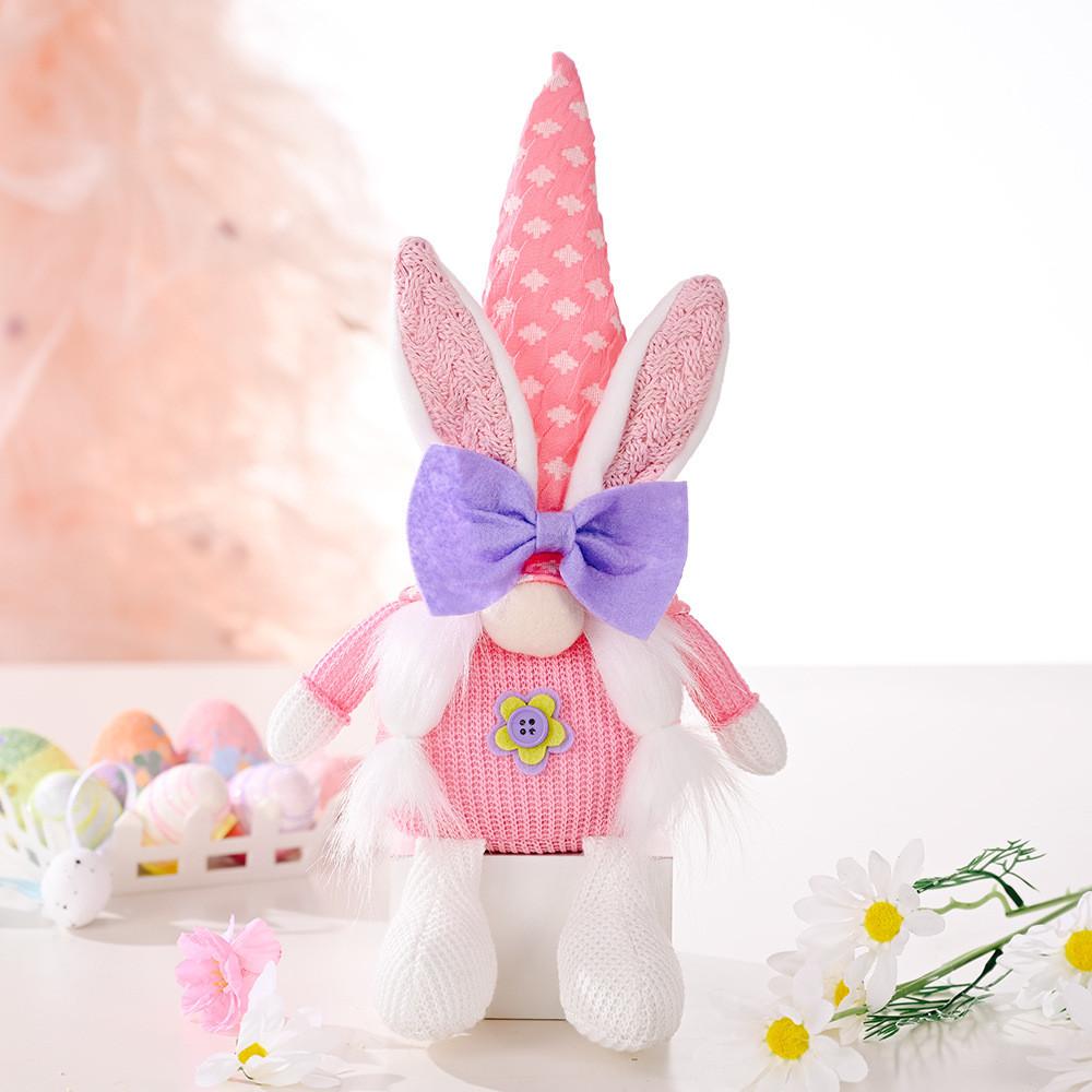

Bunny Festive Easter Decoration Soft Plush Doll Cute Creative Design For Holiday Celebrations StyleB