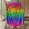Rainbow Bow Fantasy Theme blanket Lightweight Warm Flannel Blanket Decorative Throw Blanket for Home Decoration