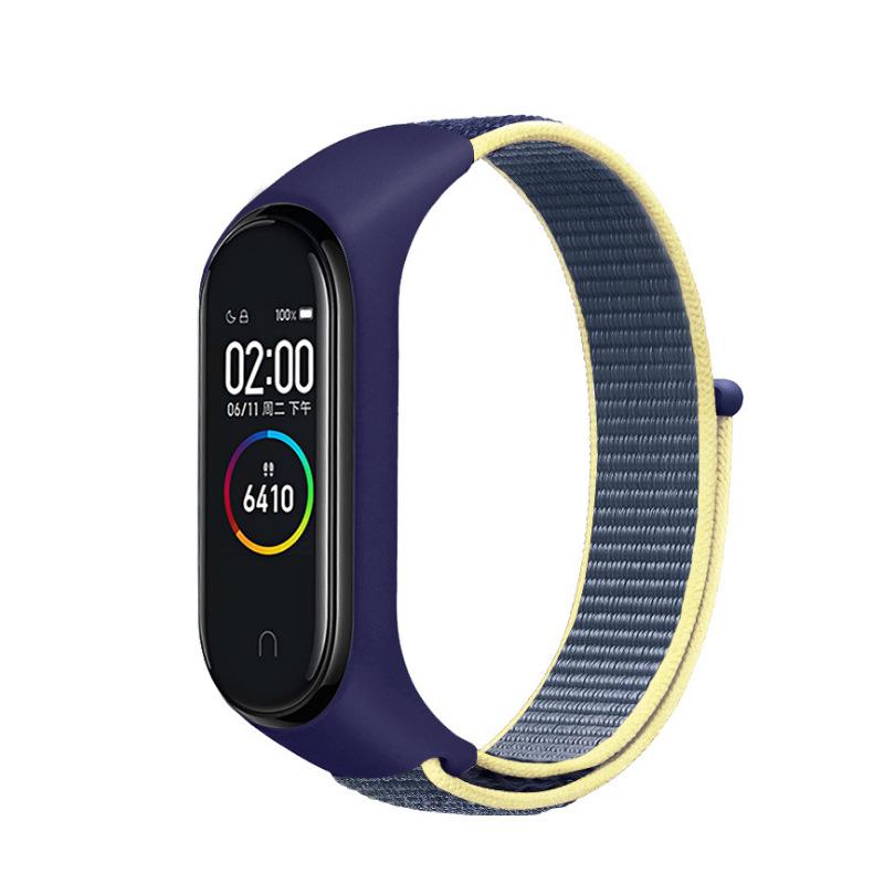 Nylonschlaufe für Xiaomi Mi Band 9 8 7 4 3 5 6 Smartwatch Armband Sport Correa Atmungsaktives Ersatzarmband an Miband 6 8 Armband