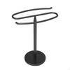 Simple Bath Towel Stand Desktop Holder Freestanding Round Base Bar Bathroom Rack