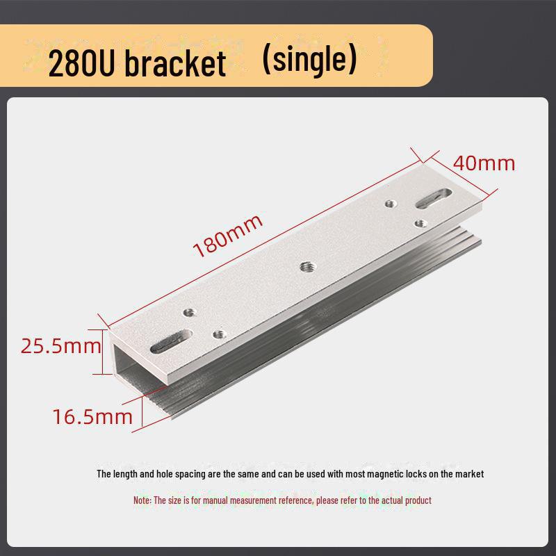 180 kg schweres Magnetschloss für eine Tür mit ZL-Halterung und 350 LC schweres elektromagnetisches Schloss für Doppeltüren mit Saugplatte für rahmenlose Glastüren.