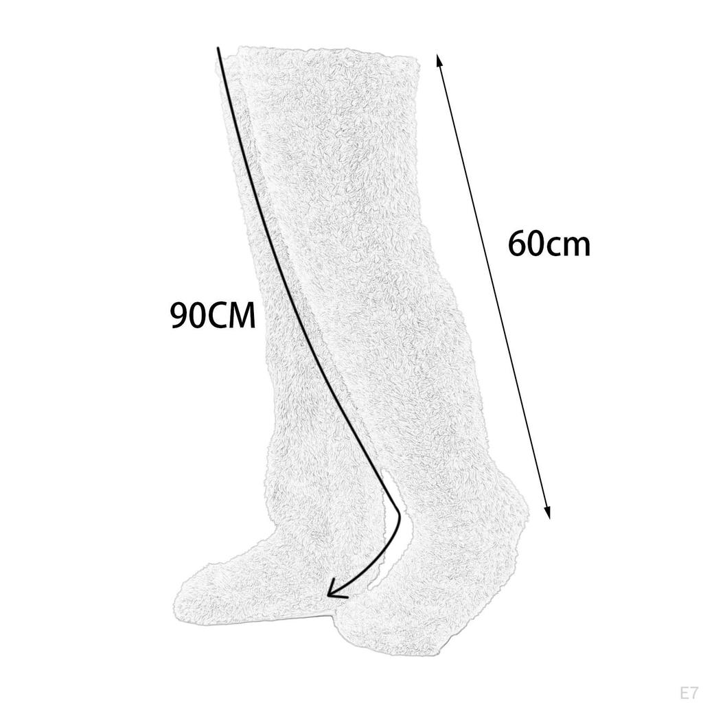 Cozy Winter Fleece Knee-High Socks for Women