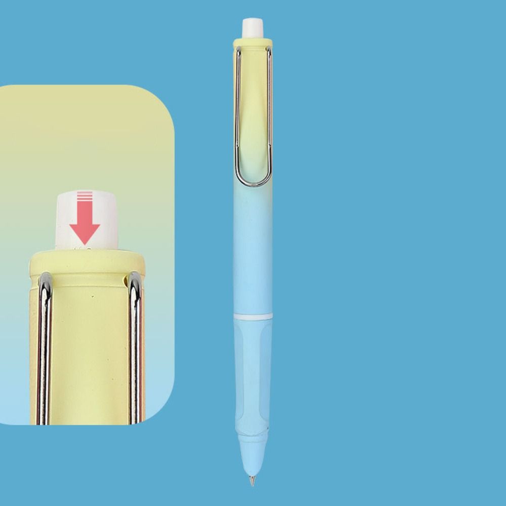 5PCS Students Gift Converter Filler Retractable Gradient Color 0.38mm Ink Pen Fountain Pen EF Nib