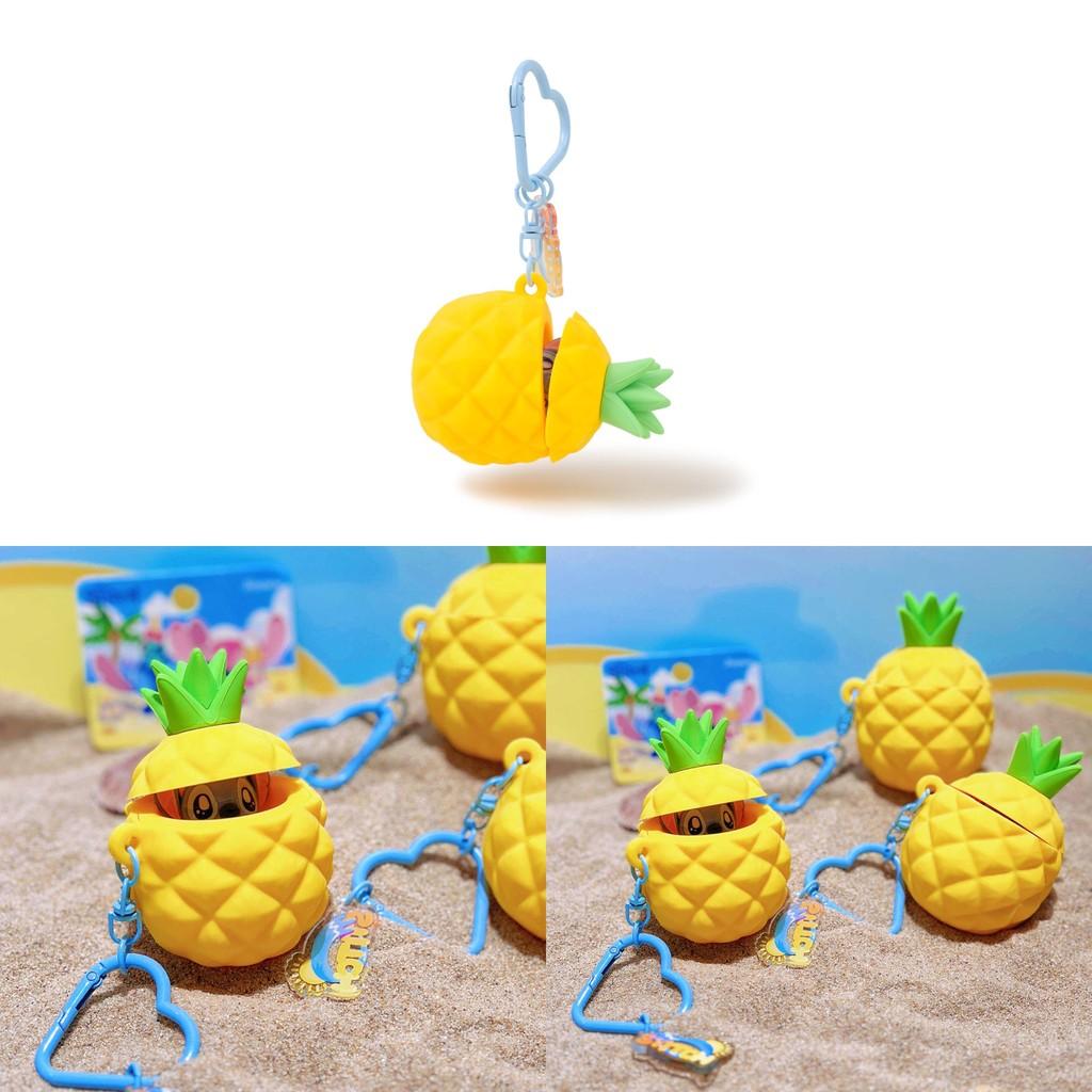 Stitch Silicone Pineapple Keychain Pendant Backpack Decoration Cute Gift Kids
