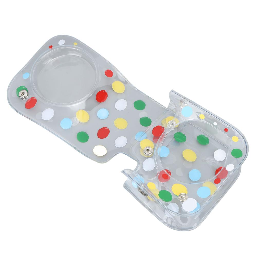 Camera Protective Bag Transparent Colorful Polka Dot Pattern Instant Camera Case for Mini 12