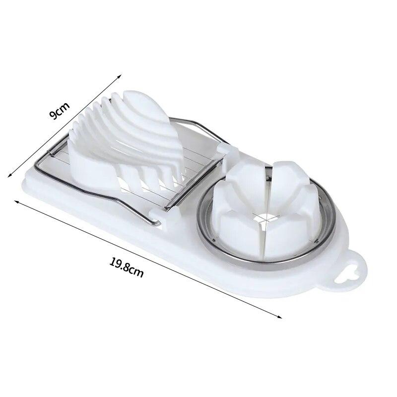 

Многофункциональные яйцерезки, слайсер из нержавеющей стали, необычный разделитель, инструмент для резки яиц, домашний резак для яиц «два в одном», кухонные гаджеты