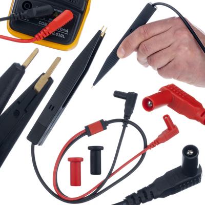 Measuring Tweezers with Leads for Multimeter for SMD Components
