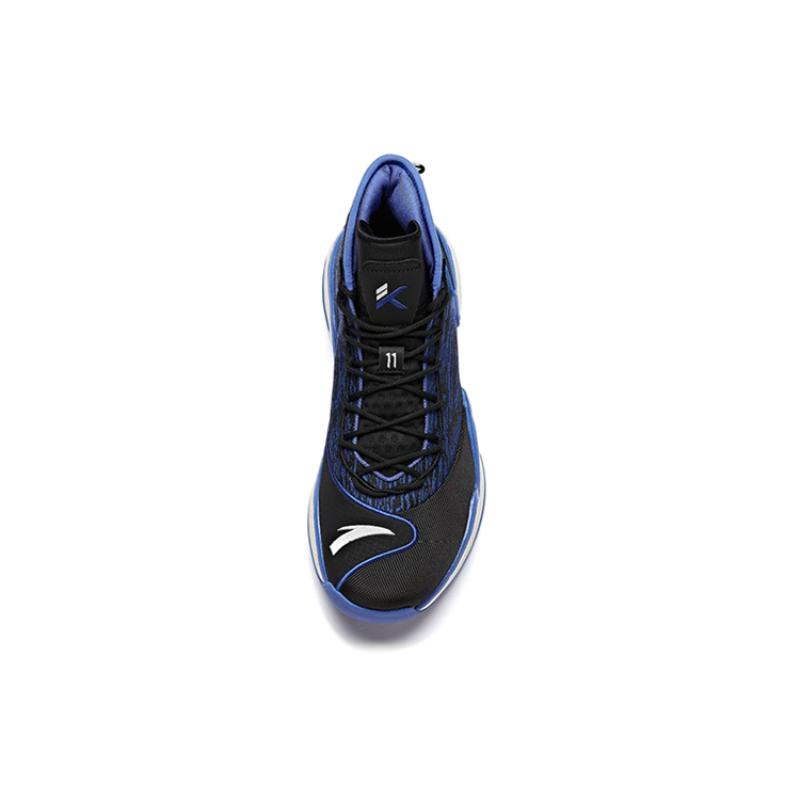 Anta Thompson KT Basketball Anti-Slip Wear-Resistant High-Top Basketball Shoes Men's Black Blue Sneakers 112011601-2