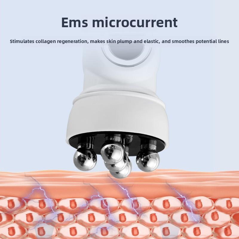 Facialuse Hot Spin Instrument 4-in-1 EMS Face MassagingTool Hot Spin Lifting Micro Electric Heating Introducer