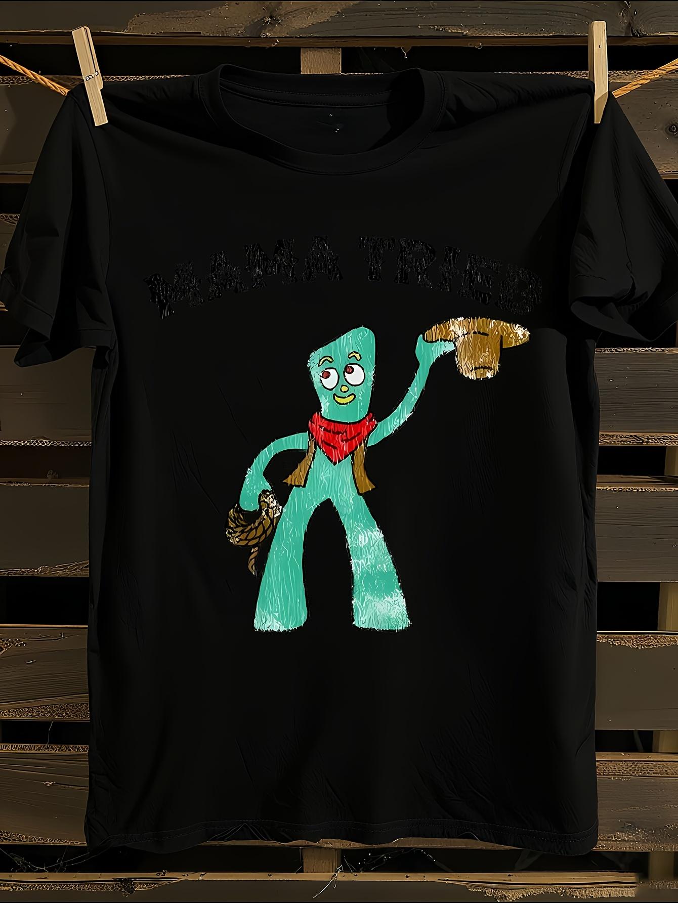 100% Cotton Retro Gumby Cowboy T-shirt S
