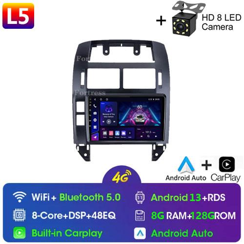 Fortress Pentru Volkswagen Polo Mk4 2001 - 2011 Radio Auto Android Player Multimedia Carplay Auto Stereo GPS Navi 2din DSP Unitate Principală