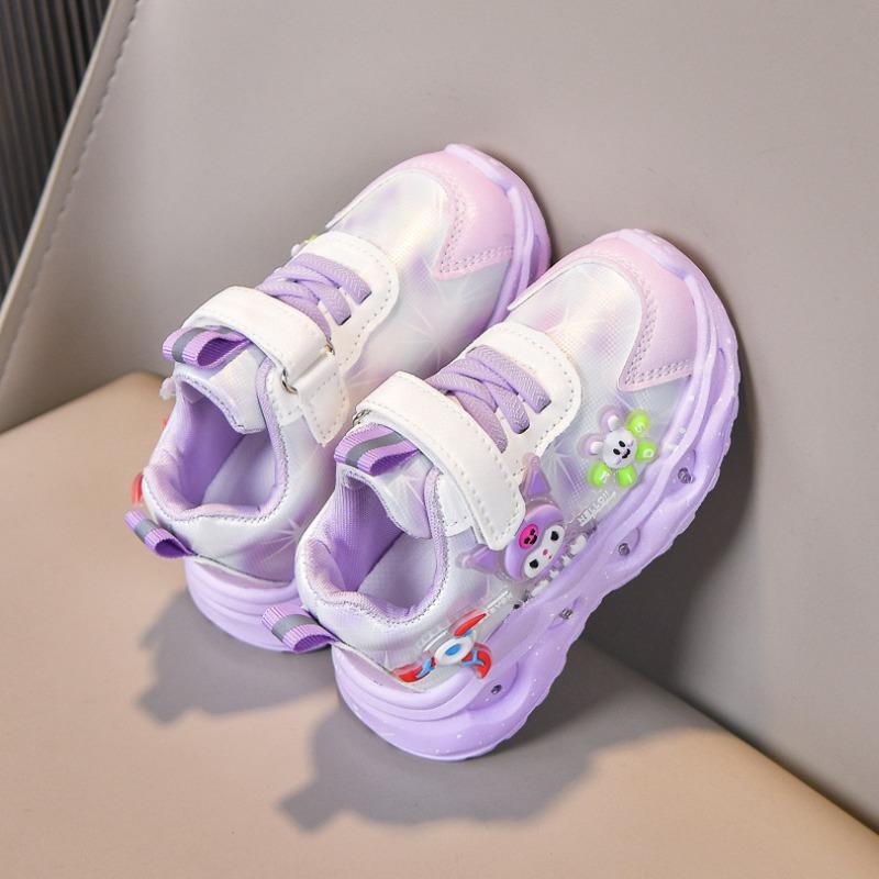 Nuove Sneakers Casual Cartoni Animati Luminose per Bambine | Scarpe Sportive LED a Suola Morbida per Bambini Piccoli, Calzature Sportive da Bambina