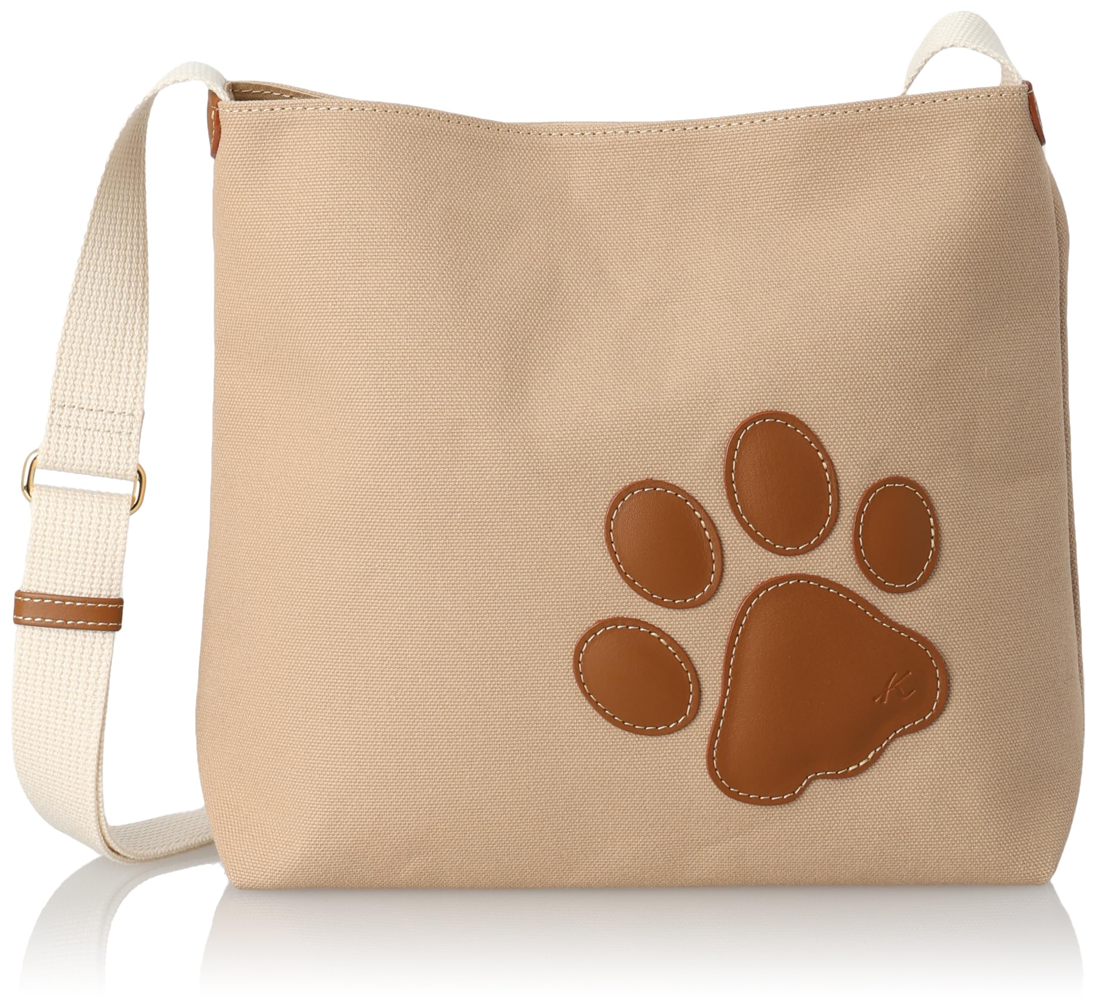 

Paw motif crossbody shoulder bag Cafe au 67631 [Kitamura] P-0686 Women s lait/Oak [Brown]