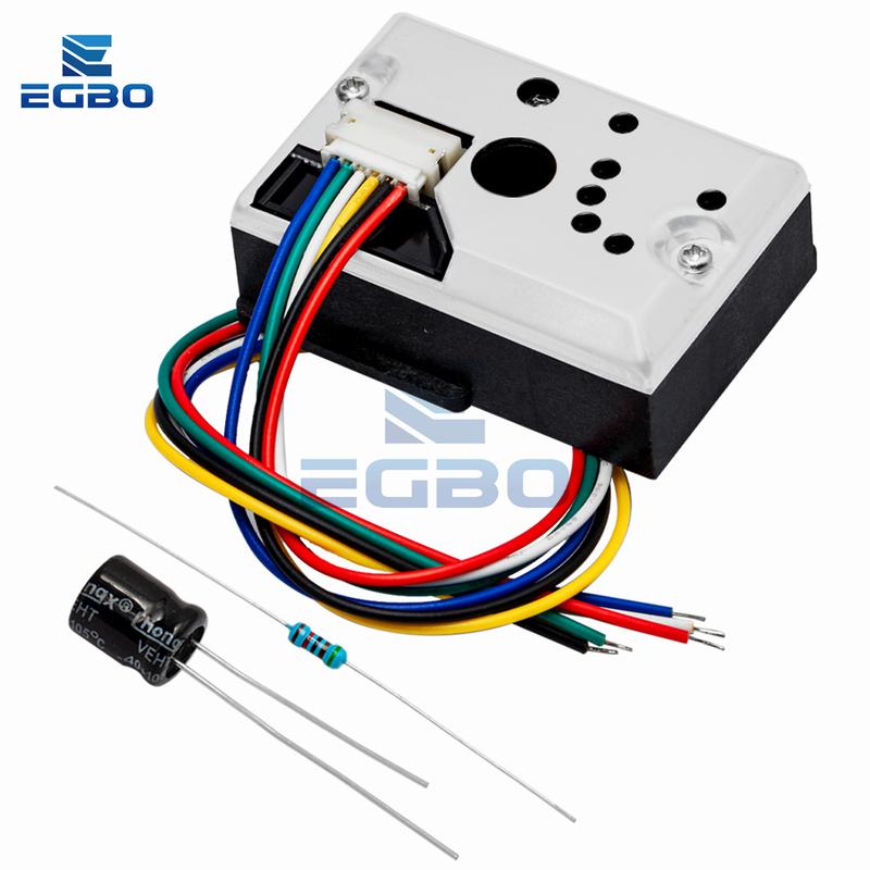 

1~5PCS GP2Y1014AU0F Compact Optical Dust Sensor Compatible GP2Y1010AU0F GP2Y1010AUOF Smoke Particle Sensor With Cable EGBO 1PC