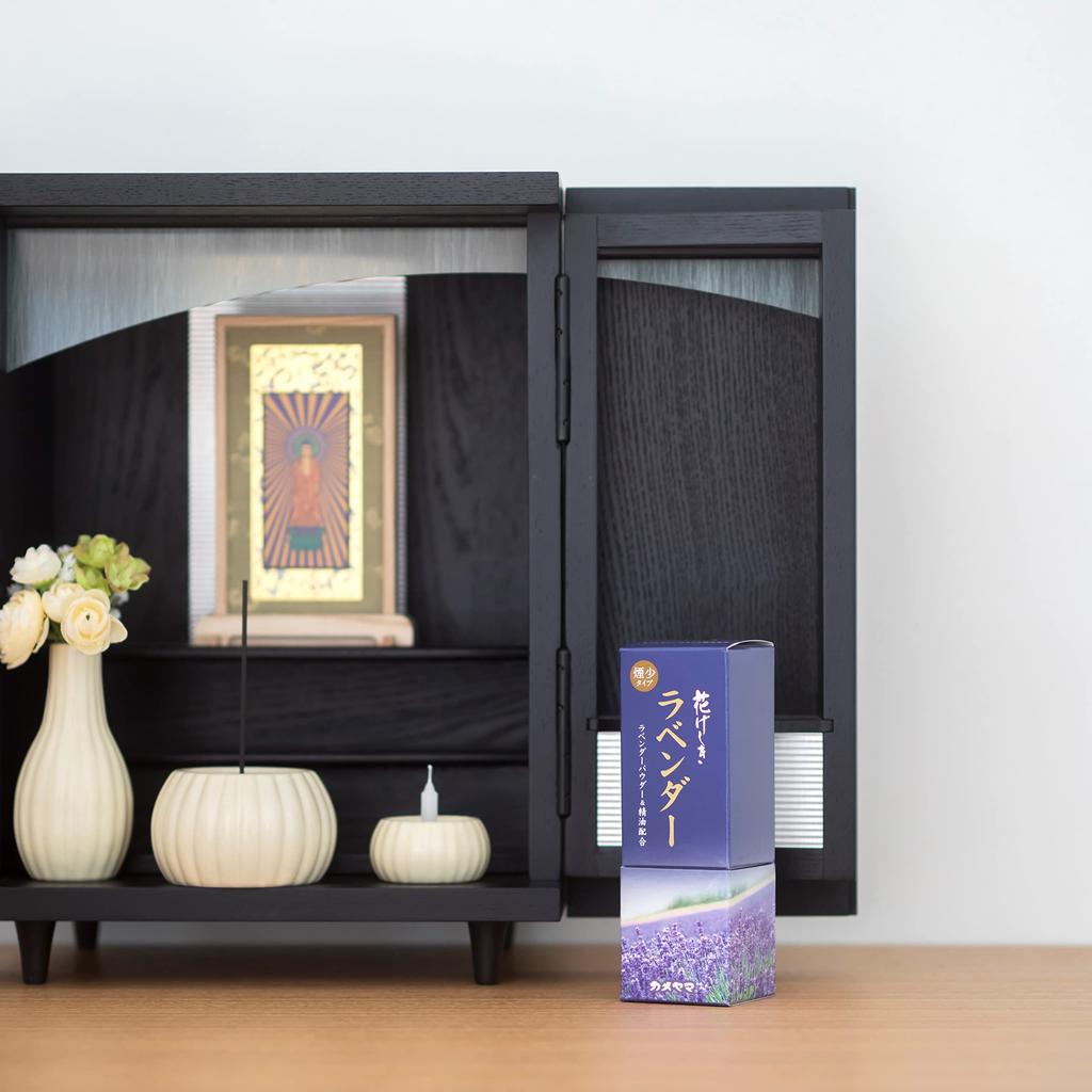Kameyama Hanageshiki Lavendel Niedrig 360 Vertikal Niedrig Rauch Räucherstäbchen, Rauch, ca.. 130g, Ca.. Stäbe, Schachtel,