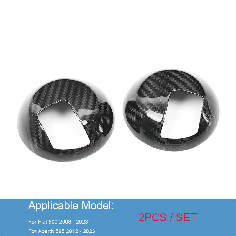 Fiat 500 Carbon Fiber Door Handle & Grip Trim Cover